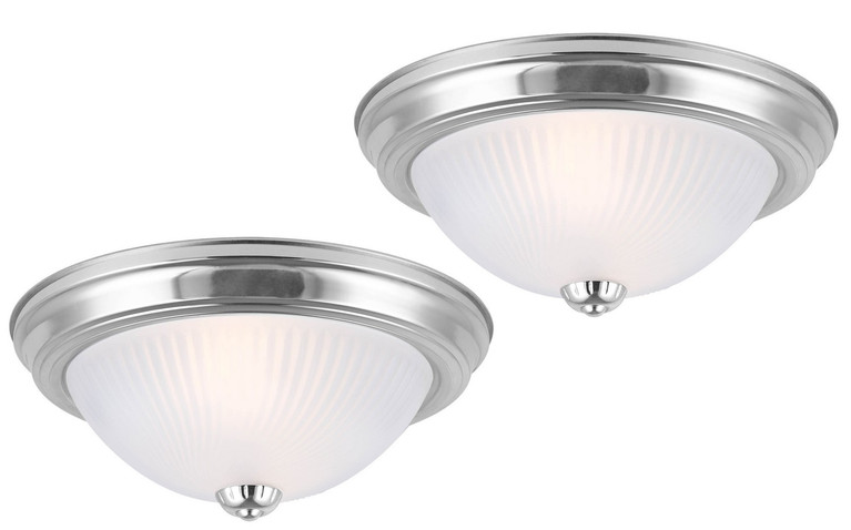 Canarm - IFM21151T - One Light Flush Mount - Ifm211T Bpt Twin Pack - Brushed Pewter