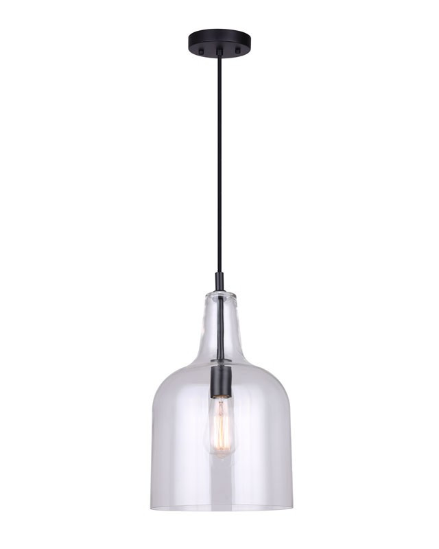 Canarm - IPL1059A01BK10 - One Light Pendant - Keeva - Matte Black