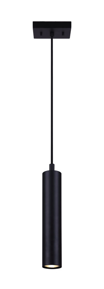 Canarm - IPL764A01BK10 - One Light Pendant - Carver - Black