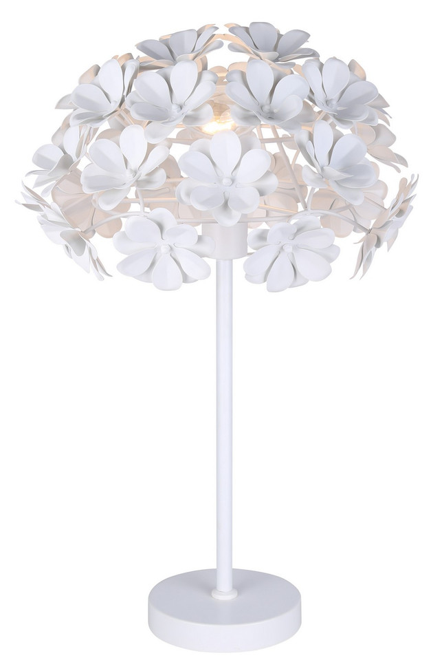Canarm - ITL2022B23WH - One Light Table Lamp - Cassia - White