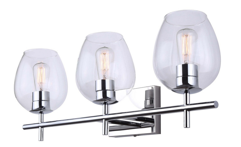 Canarm - IVL1019A03CH - Three Light Vanity - Cain - Chrome