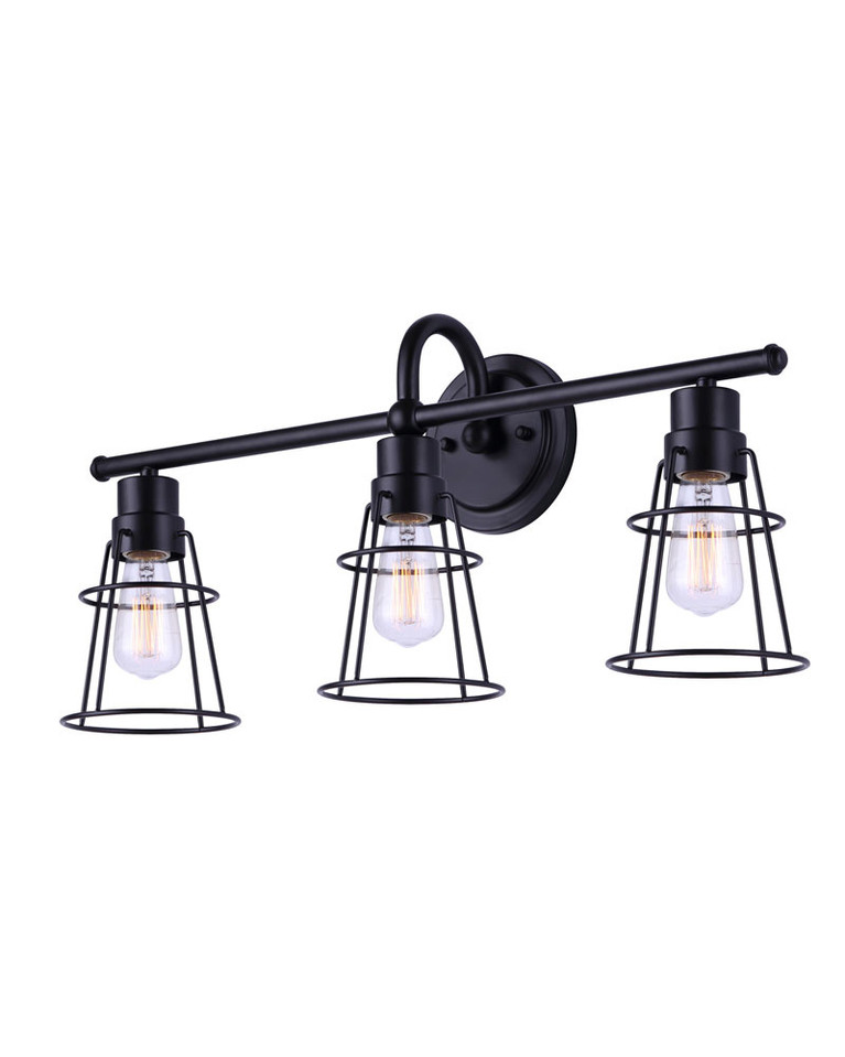 Canarm - IVL1053A03BK - Three Light Vanity - Dree - Black