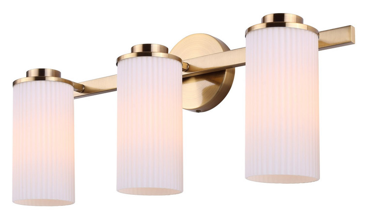 Canarm - IVL1165A03GD - Three Light Vanity - Kinslea - Gold