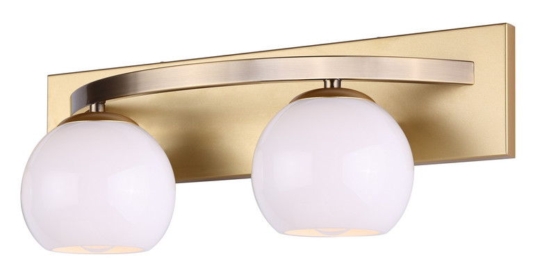 Canarm - IVL1169A02GDP - Two Light Vanity - Monroe - Gold