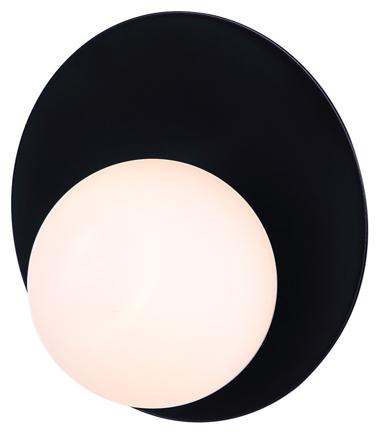 Canarm - IWF2188B01BK9 - One Light Wall Sconce - Mesa - White