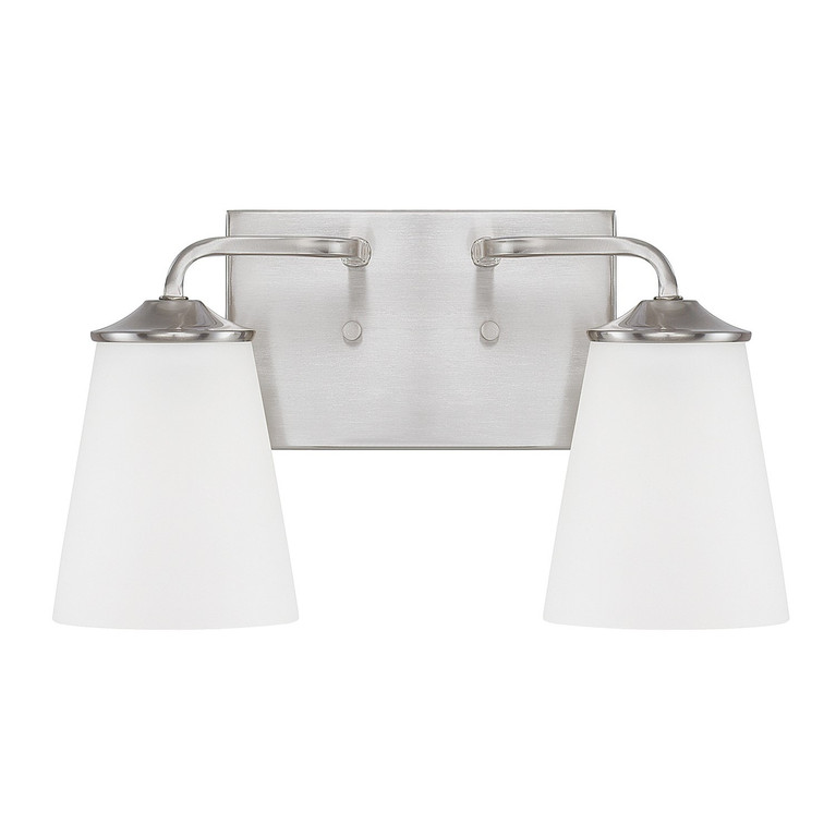 Capital Lighting - 114121BN-331 - Two Light Vanity - Braylon - Brushed Nickel