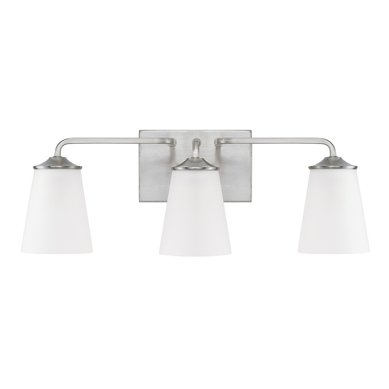 Capital Lighting - 114131BN-331 - Three Light Vanity - Braylon - Brushed Nickel