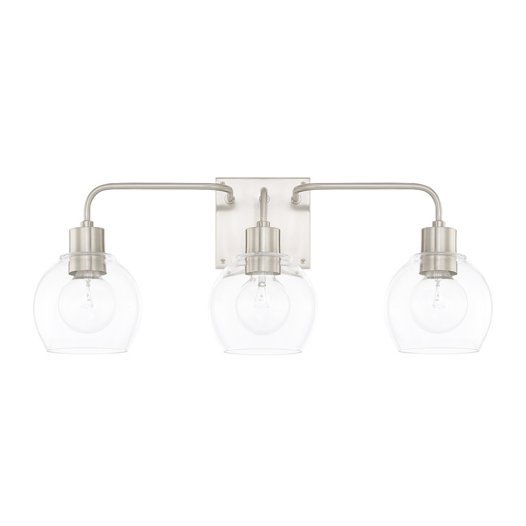 Capital Lighting - 120031BN-426 - Three Light Vanity - Tanner - Brushed Nickel