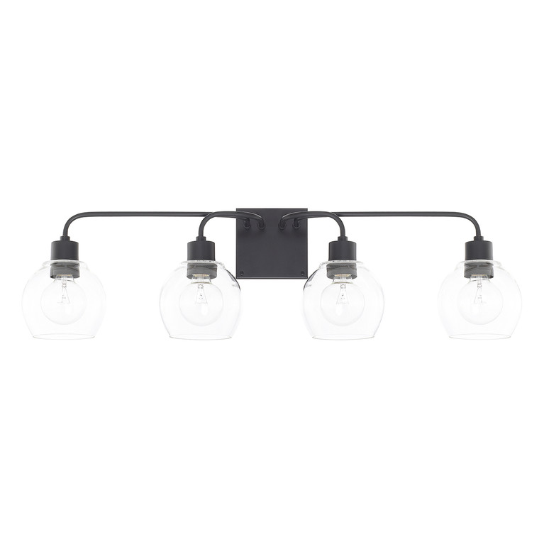 Capital Lighting - 120041MB-426 - Four Light Vanity - Tanner - Matte Black