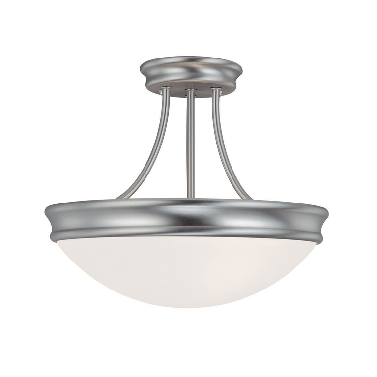 Capital Lighting - 2037MN - Three Light Semi Flush Mount - Hansen - Matte Nickel