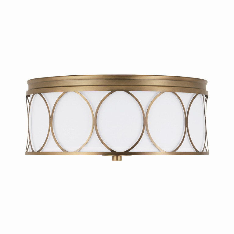 manufacturer_finish:Aged Brass|manufacturer_glass:White Fabric Bolt-On Shade