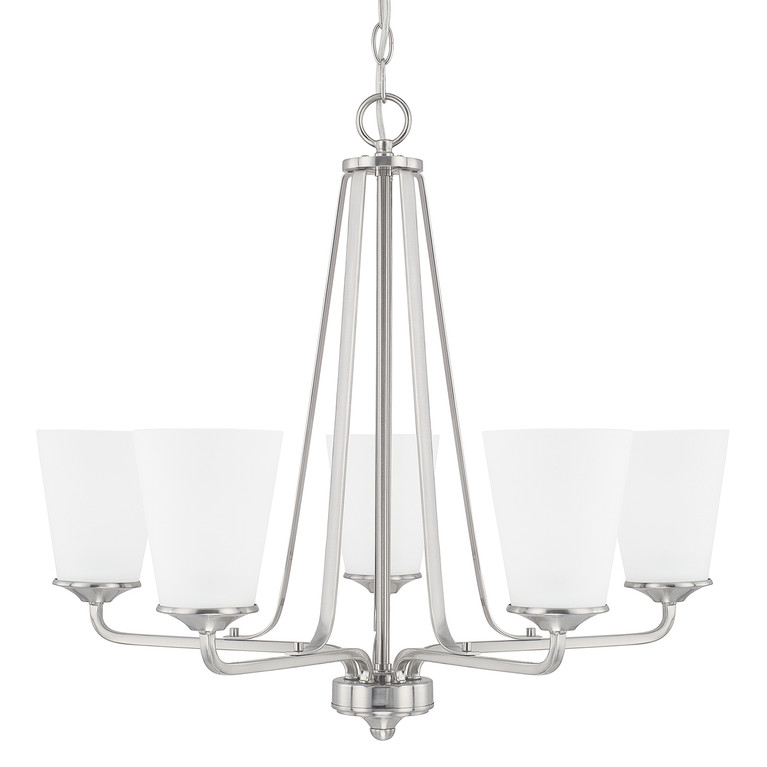 Capital Lighting - 414151BN-331 - Five Light Chandelier - Braylon - Brushed Nickel