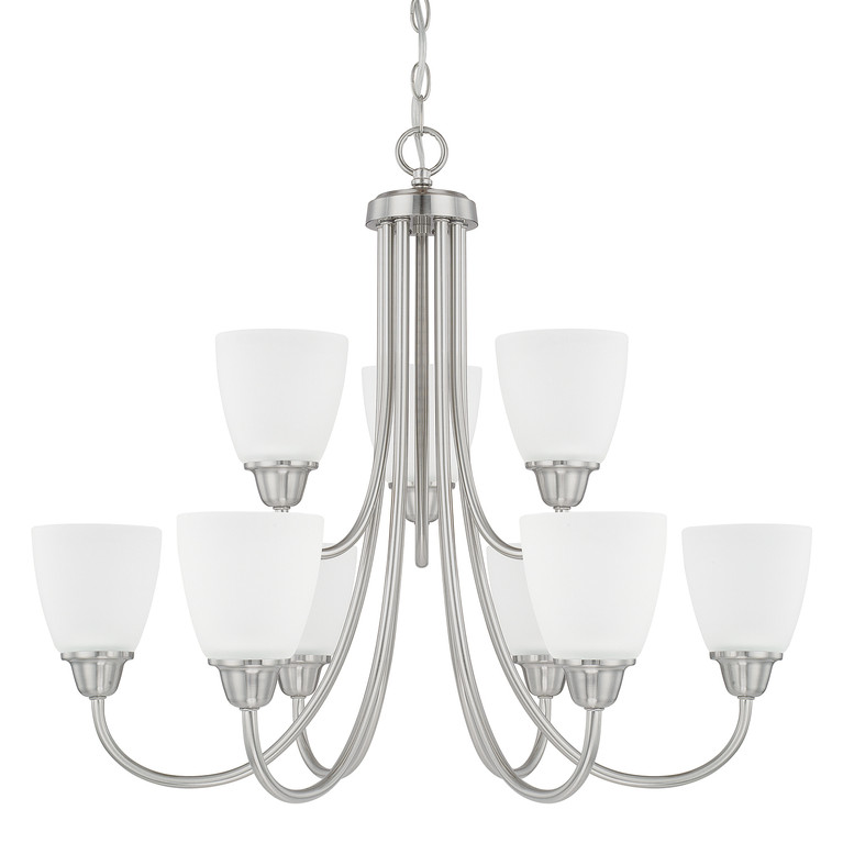 Capital Lighting - 415191BN-337 - Nine Light Chandelier - Trenton - Brushed Nickel