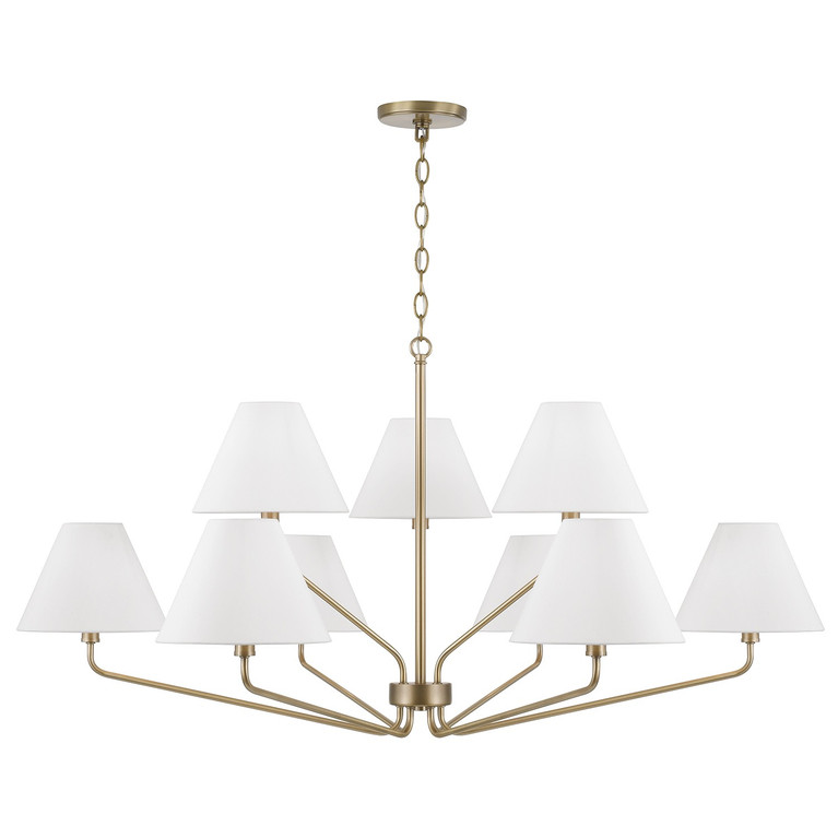 manufacturer_finish:Aged Brass|manufacturer_glass:White Fabric Shade
