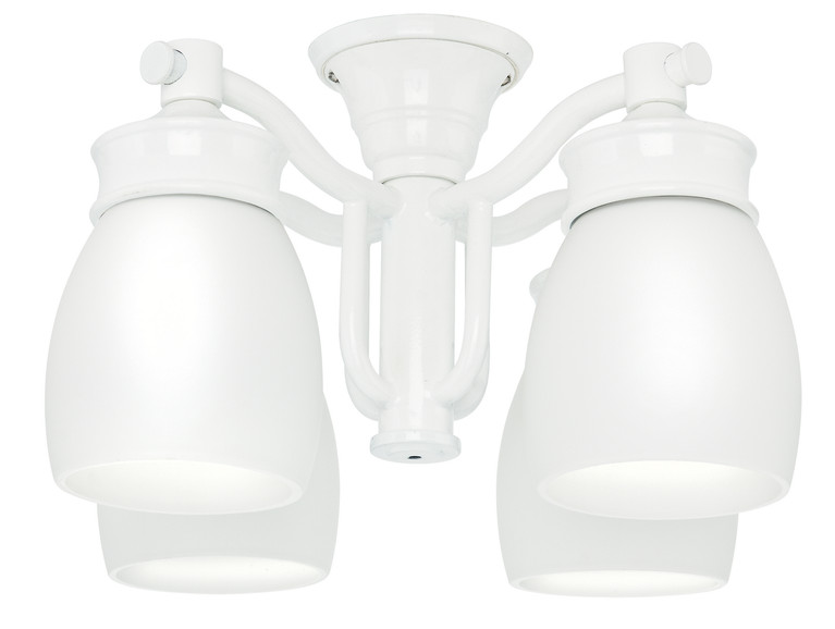 Casablanca - 99088 - Four Light Fan Light Kit - Light Kit - Snow White