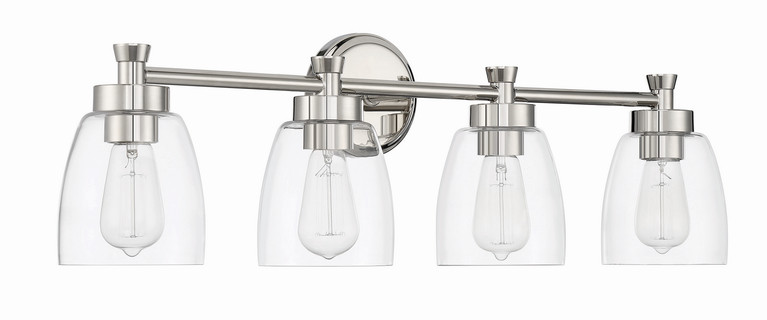 Craftmade - 12730PLN4 - Four Light Vanity - Henning - Polished Nickel