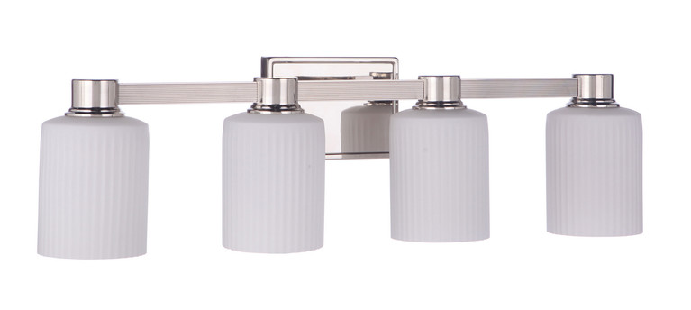 Craftmade - 12928PLN4 - Four Light Vanity - Bretton - Polished Nickel