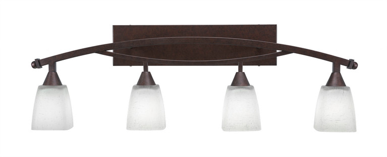 Toltec Lighting - 174-BRZ-460 - Four Light Bath Bar - Bow - Bronze