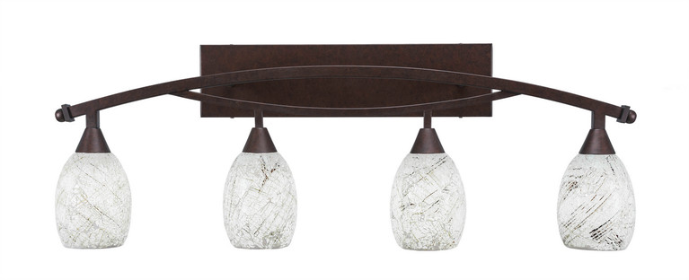 Toltec Lighting - 174-BRZ-5054 - Four Light Bath Bar - Bow - Bronze