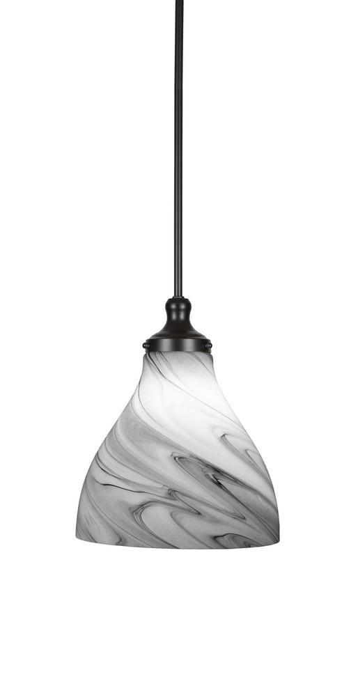 Toltec Lighting - 79-MB-4729 - One Light Pendant - Juno - Matte Black
