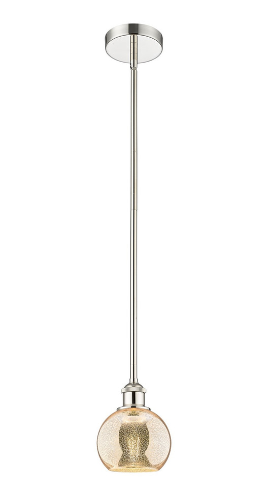 Innovations - 616-1S-PN-G128-6 - One Light Mini Pendant - Edison - Polished Nickel
