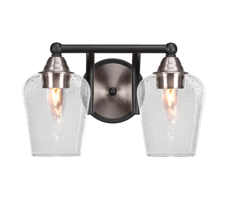 Toltec Lighting - 3422-MBBN-210 - Two Light Bath Bar - Paramount - Matte Black & Brushed Nickel