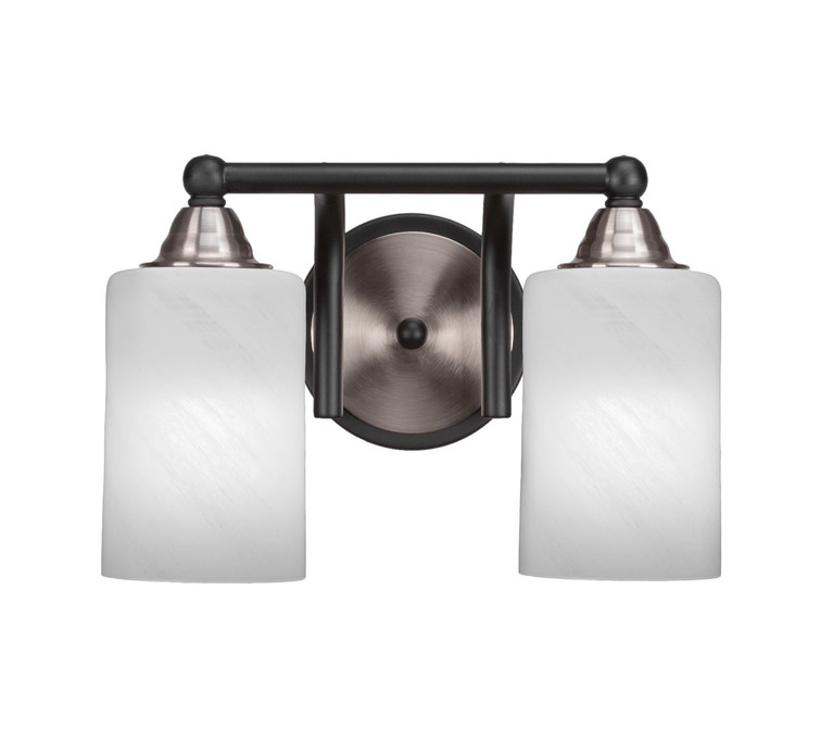 Toltec Lighting - 3422-MBBN-3001 - Two Light Bath Bar - Paramount - Matte Black & Brushed Nickel