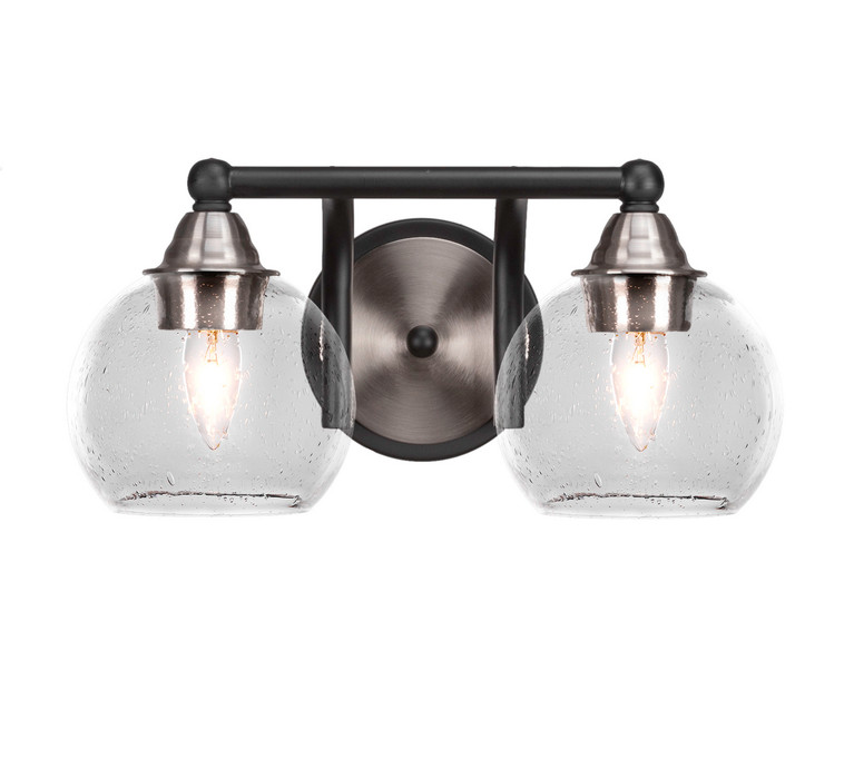 Toltec Lighting - 3422-MBBN-4100 - Two Light Bath Bar - Paramount - Matte Black & Brushed Nickel