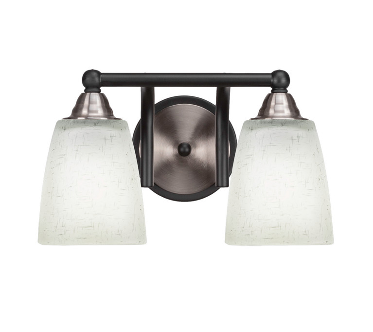 Toltec Lighting - 3422-MBBN-460 - Two Light Bath Bar - Paramount - Matte Black & Brushed Nickel