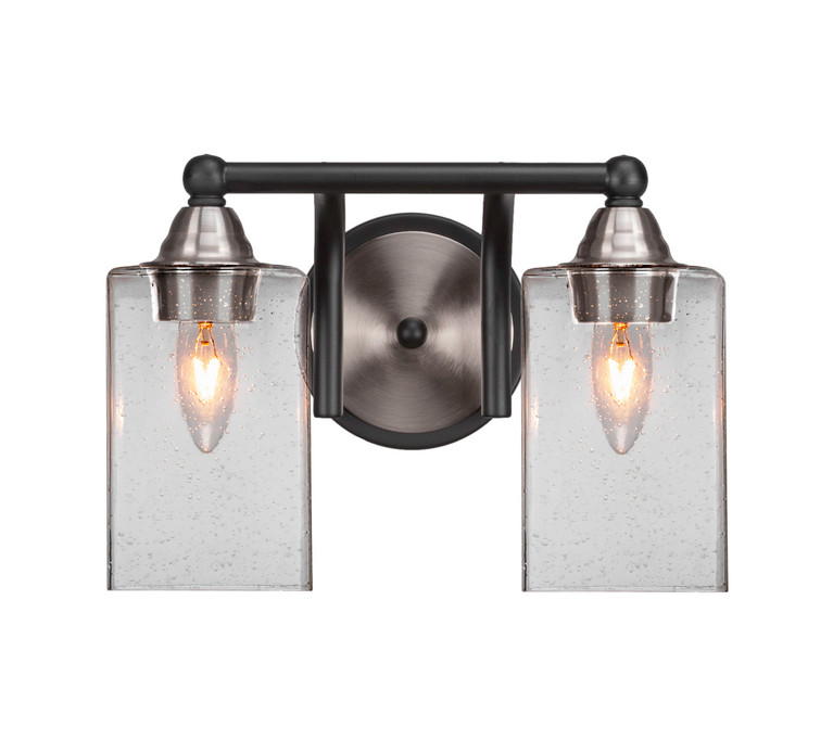 Toltec Lighting - 3422-MBBN-530 - Two Light Bath Bar - Paramount - Matte Black & Brushed Nickel