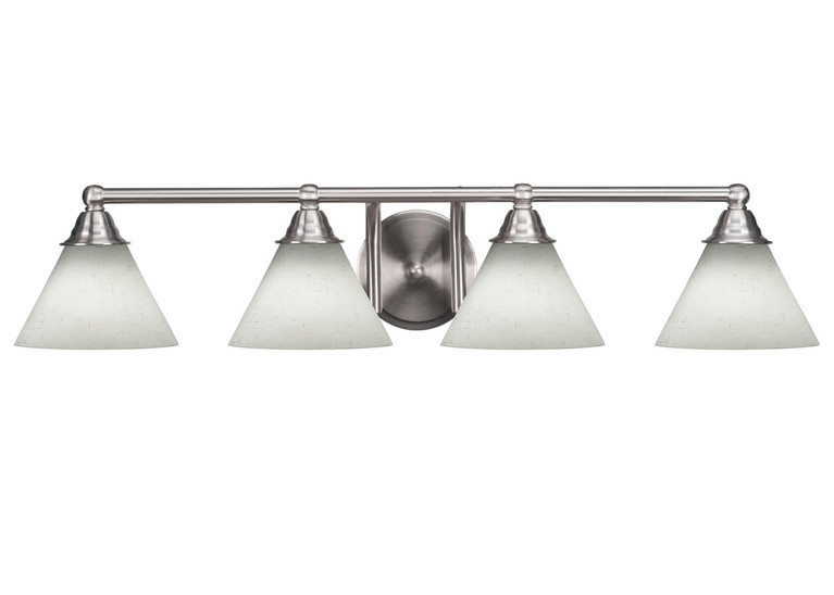 Toltec Lighting - 3424-BN-312 - Four Light Bath Bar - Paramount - Brushed Nickel