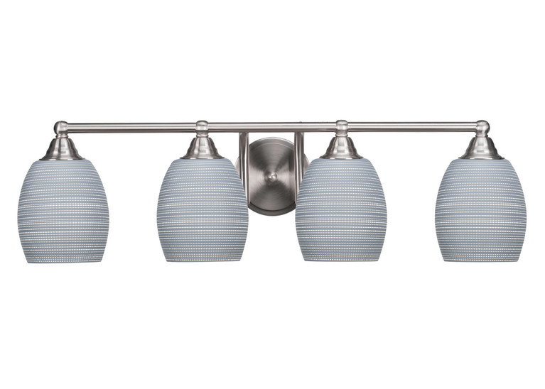 Toltec Lighting - 3424-BN-4022 - Four Light Bath Bar - Paramount - Brushed Nickel