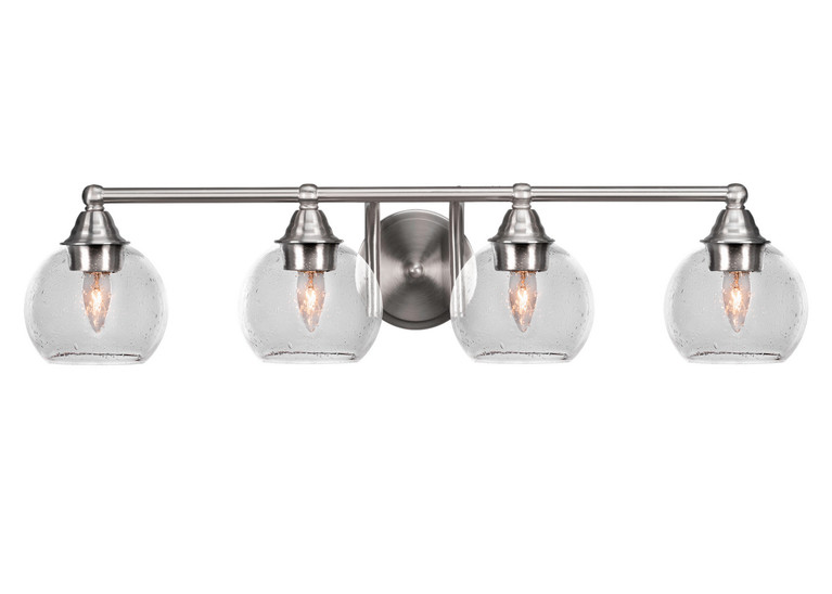Toltec Lighting - 3424-BN-4100 - Four Light Bath Bar - Paramount - Brushed Nickel