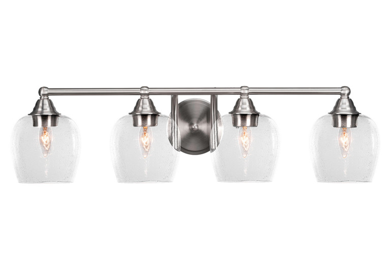 Toltec Lighting - 3424-BN-4810 - Four Light Bath Bar - Paramount - Brushed Nickel