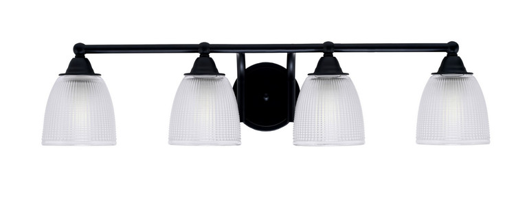 Toltec Lighting - 3424-MB-500 - Four Light Bath Bar - Paramount - Matte Black
