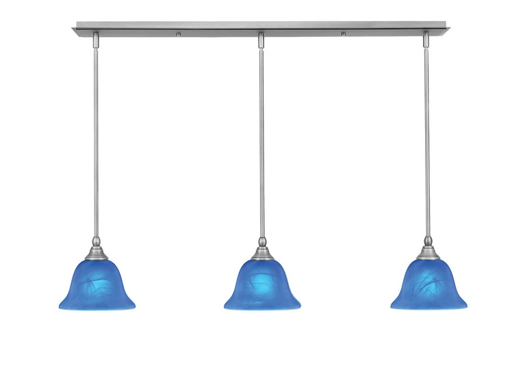 Toltec Lighting - 36-BN-4155 - Three Light Linear Pendalier - Any - Brushed Nickel