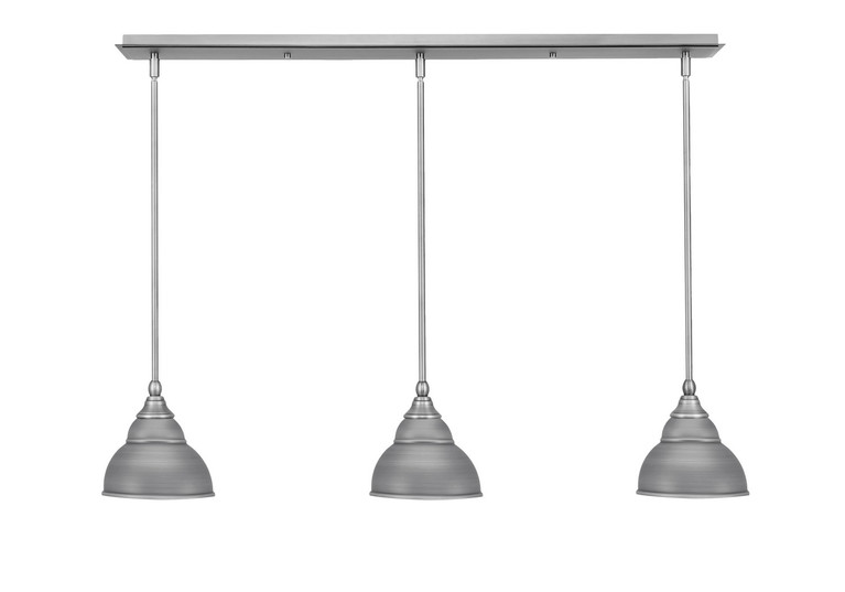 Toltec Lighting - 36-BN-427 - Three Light Linear Pendalier - Any - Brushed Nickel