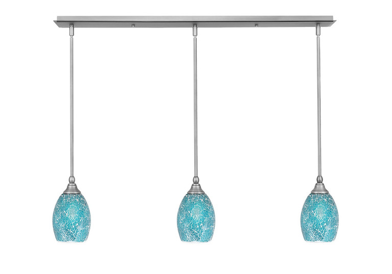 Toltec Lighting - 36-BN-5055 - Three Light Linear Pendalier - Any - Brushed Nickel