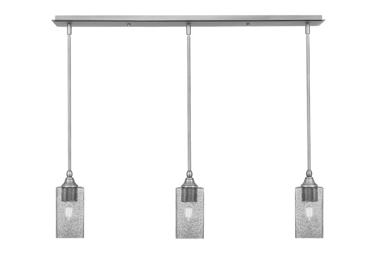 Toltec Lighting - 36-BN-542 - Three Light Linear Pendalier - Stem - Brushed Nickel