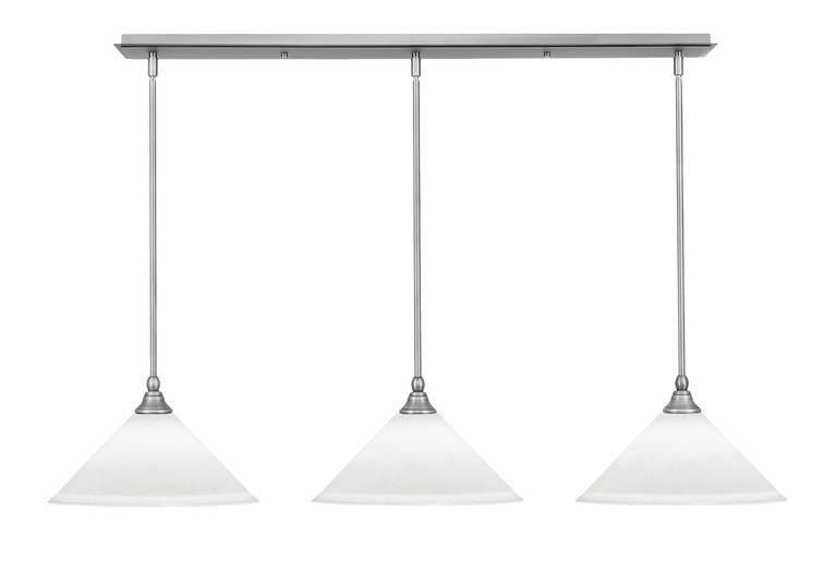 Toltec Lighting - 36-BN-701 - Three Light Linear Pendalier - Any - Brushed Nickel