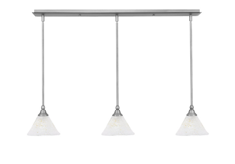 Toltec Lighting - 36-BN-7145 - Three Light Linear Pendalier - Any - Brushed Nickel