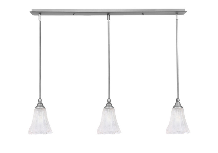 Toltec Lighting - 36-BN-729 - Three Light Linear Pendalier - Any - Brushed Nickel