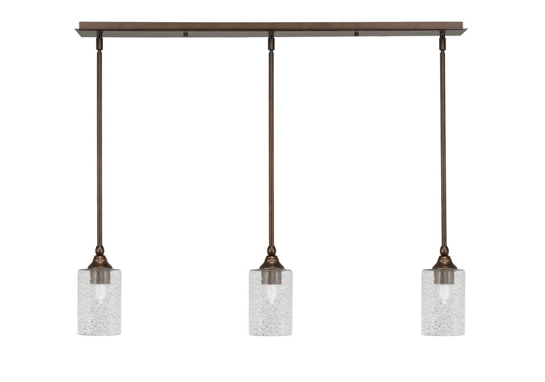 Toltec Lighting - 36-BRZ-3002 - Three Light Linear Pendalier - Stem - Bronze