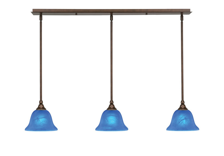 Toltec Lighting - 36-BRZ-4155 - Three Light Linear Pendalier - Any - Bronze