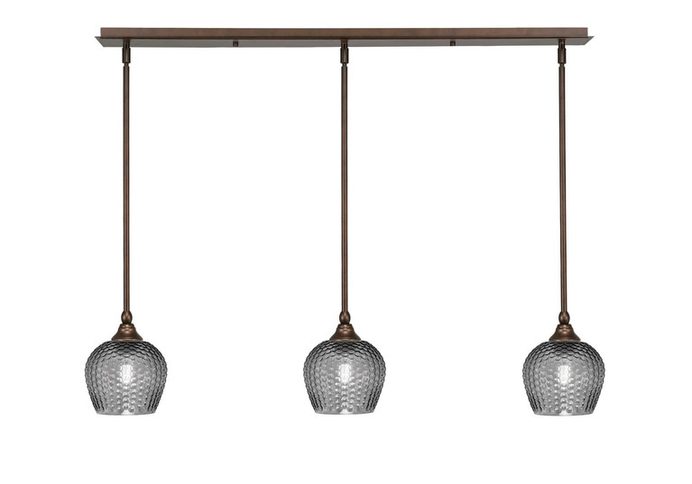 Toltec Lighting - 36-BRZ-4602 - Three Light Linear Pendalier - Stem - Bronze