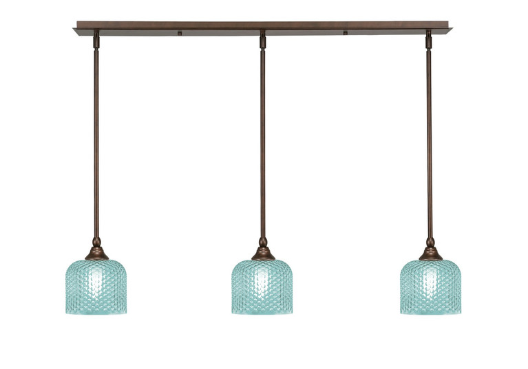 Toltec Lighting - 36-BRZ-4615 - Three Light Linear Pendalier - Stem - Bronze