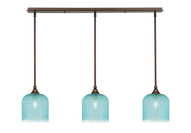 Toltec Lighting - 36-BRZ-4915 - Three Light Linear Pendalier - Stem - Bronze