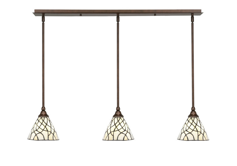 Toltec Lighting - 36-BRZ-9115 - Three Light Linear Pendalier - Any - Bronze