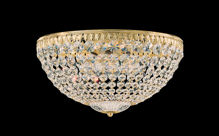 Schonbek - 1564-76R - Five Light Flush Mount - Petit Crystal - Heirloom Bronze