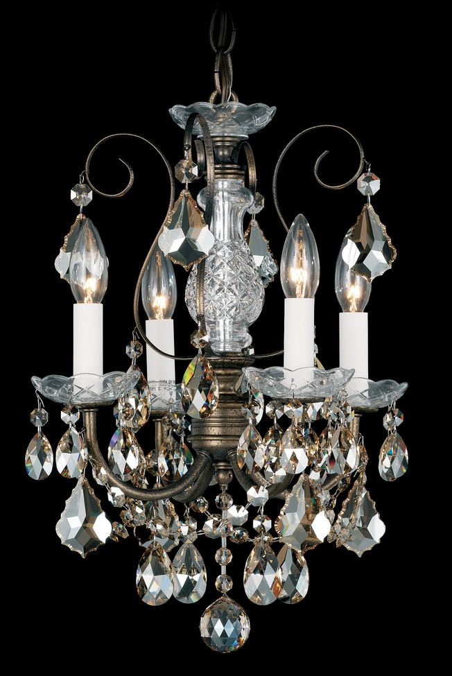 Schonbek - 3648-40R - Four Light Chandelier - New Orleans - Polished Silver